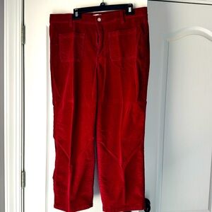Cord Jeans Beautiful Crimson color for Fall or Winter